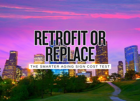 Retrofit the Lights or Replace the Sign? A Smarter Cost Test for Aging Business Signage